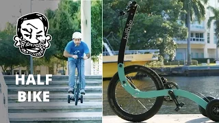 Crazy trike with rear wheel steering! - The Halfbike