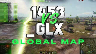WOT | 1453 vs _GLX | GLOBAL MAP CLAN WARS