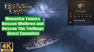 Baldur's Gate 3 Walkthrough Moonrise Towers Rescue Wulbren and Rescue The Tieflings Quest Complete