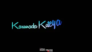 Karunada Koteya Shura 💝  Kannada Black Screen WhatsApp Status