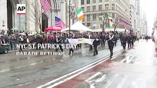 NYC St. Patrick's Day parade returns