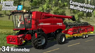 I TOOK A BIG GAMBLE WITH THIS NEW COMBINE Rennebu Competitive Multiplayer FS22 Ep 34