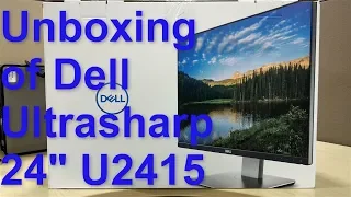 Dell Ultrasharp U2415 Monitor Unboxing