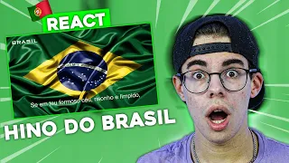 PORTUGUÊS REAGE AO HINO NACIONAL BRASILEIRO!!!