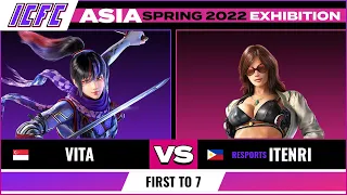 Vita (Kunimitsu) vs iTenri (Katarina) ICFC TEKKEN Asia: Spring 2022 - Exhibitions