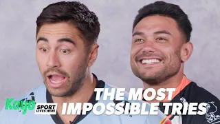 NRL Players React l Most Impossible Tries Ever l Kayo Sports