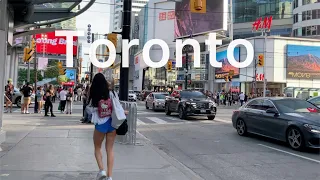 Toronto, Canada 🇨🇦 A walk through the city. Atmosphere, big city life. May 13, 2023 4K