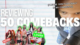 Reviewing 50 Latest K-pop Comebacks (Jan-Apr)