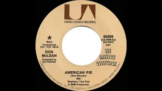 1971-72 Don McLean - American Pie (mono promo 45 version)