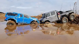 FORD RAPTOR 4x4 против UNIMOG 6x6 ... OFFroad на внедорожниках