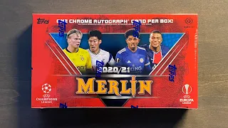 2020/21 Topps Merlin Chrome Soccer Hobby Box - Release Day Hobby Fun!