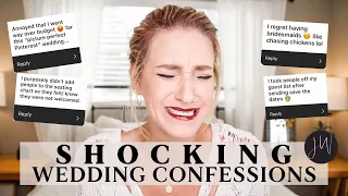 YOU WON'T BELIEVE THESE | SHOCKING Wedding Confessions