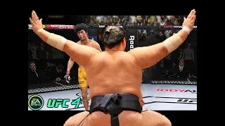 Bruce Lee vs Sumo Bong rematch ( EA Sports UFC 4 ) wwe mma