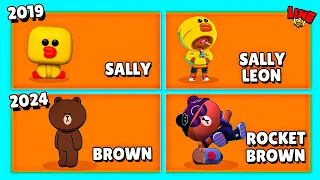 ВСЕ КОЛЛАБЫ Brawl Stars и LINE Friends! 2019 - 2024