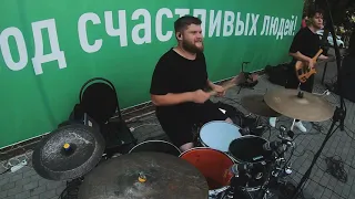 Андрей Губин - Ночь - Papaya band cover (Drum cam)
