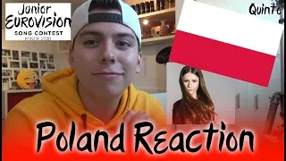 Junior Eurovision 2018 - POLAND - Quinto Reaction & Review