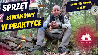 Jak wykorzystać podstawowy sprzęt BUSHCRAFTOWY / BIWAKOWY - w praktyce / SAMOTNY biwak w lesie