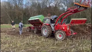 Allrad Güldner rettet Hanomag, Deutz und David Brown beim Mist fahren !