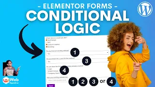 Conditional Logic for Elementor Pro Forms - Free Code - WordPress Tutorial