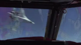 Danger Close - Russian SU-27 Flanker Intercepts US B-52 Bomber Over Black Sea