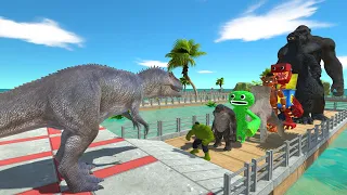 Giganotosaurus vs King Kong OASIS DEATH RUN - Animal Revolt Battle Simulator