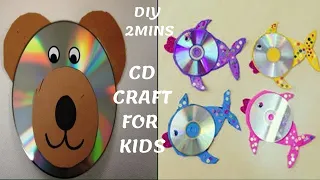 DIY CD ANIMALS CRAFT || BEST USE OF WASTE CD CRAFT || RECYCLE OF OLD CD