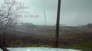 Indiana Tornado Caught On Police Dashcam