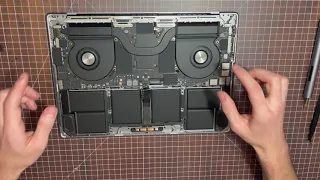 Back Cover Removal Look Inside New 2021 MacBook Pro 16 inch M1 Pro M1 Max