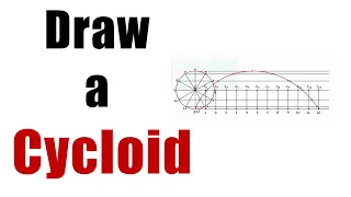 Easy Steps to  Draw A CYCLOID - Locus of point - Engg Curves - ENGG Drawing