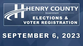 Board of Elections and Voter Registration, September 6, 2023