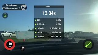 CLK55 AMG 0-60 and 1/4 Acceleration (Dragy)