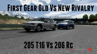 First Gear Old vs New Rivalry 205 T16 vs 206 RC (Forza 4)