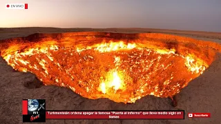 Turkmenistán ordena apagar la famosa ''Puerta al infierno'' que lleva medio siglo en llamas