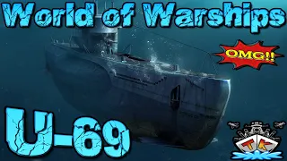 U-69 zu STARK für T6?! *Deutsches U-Boot T6*⚓️ in World of Warships 🚢
