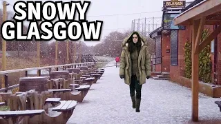 Snowy Walk in Glasgow