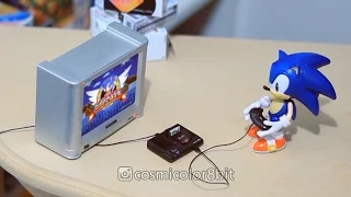 Mini megadrive (Sonic playing Sonic 1)