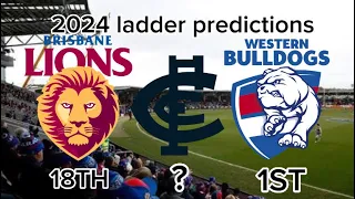 2024 AFL ladder predictions + Finals and awards