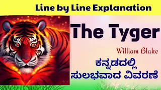 The Tyger Poem Kannada summary line by line William Blake