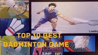 TOP 10 BEST BADMINTON GAMES IN HIGH GRAPHICS #badmiton