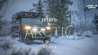 Mit DACHZELT über den POLARKREIS - OFFROAD 4x4 Wintercamping EXTREM! Return to ARCTIC [Ep1] Nordkapp
