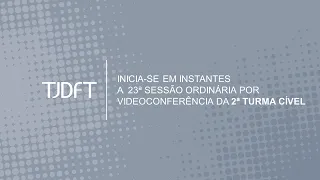 23ª SESSÃO ORDINÁRIA POR VIDEOCONFERÊNCIA DA 2ª TURMA CÍVEL