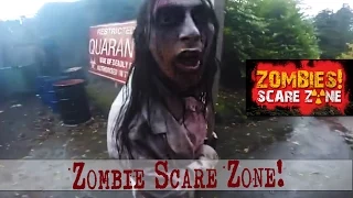 Alton Towers ZOMBIES! Scare Zone/Maze Daytime POV - 2014 Scarefest