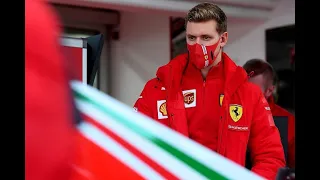 Mick Schumacher on Ferrari