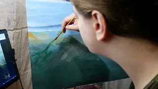 Watch Me Paint: City on a Hill 1