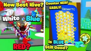 What's The BEST New Hive Color? Is Blue Good Still? How To Counter The Nerfs! (Bee Swarm Simulator)