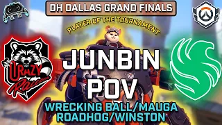 [Junbin POV] Crazy Raccoon vs Team Falcons - Grand Finals - DH Dallas OWCS