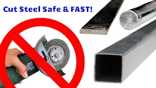 Terrified of Angle Grinders? How to Cut Steel Fast & Cheap WITHOUT Losing Any Fingers!