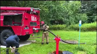 2 ДПРЗ Оперативне розгортання з установкою АЦ на ПГ та подачею  2 х стволів А та Б