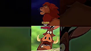 Simba vs Lion King Characters
