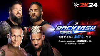 WWE 2K24 Backlash France: Randy Orton and Kevin Owens vs. The Bloodline